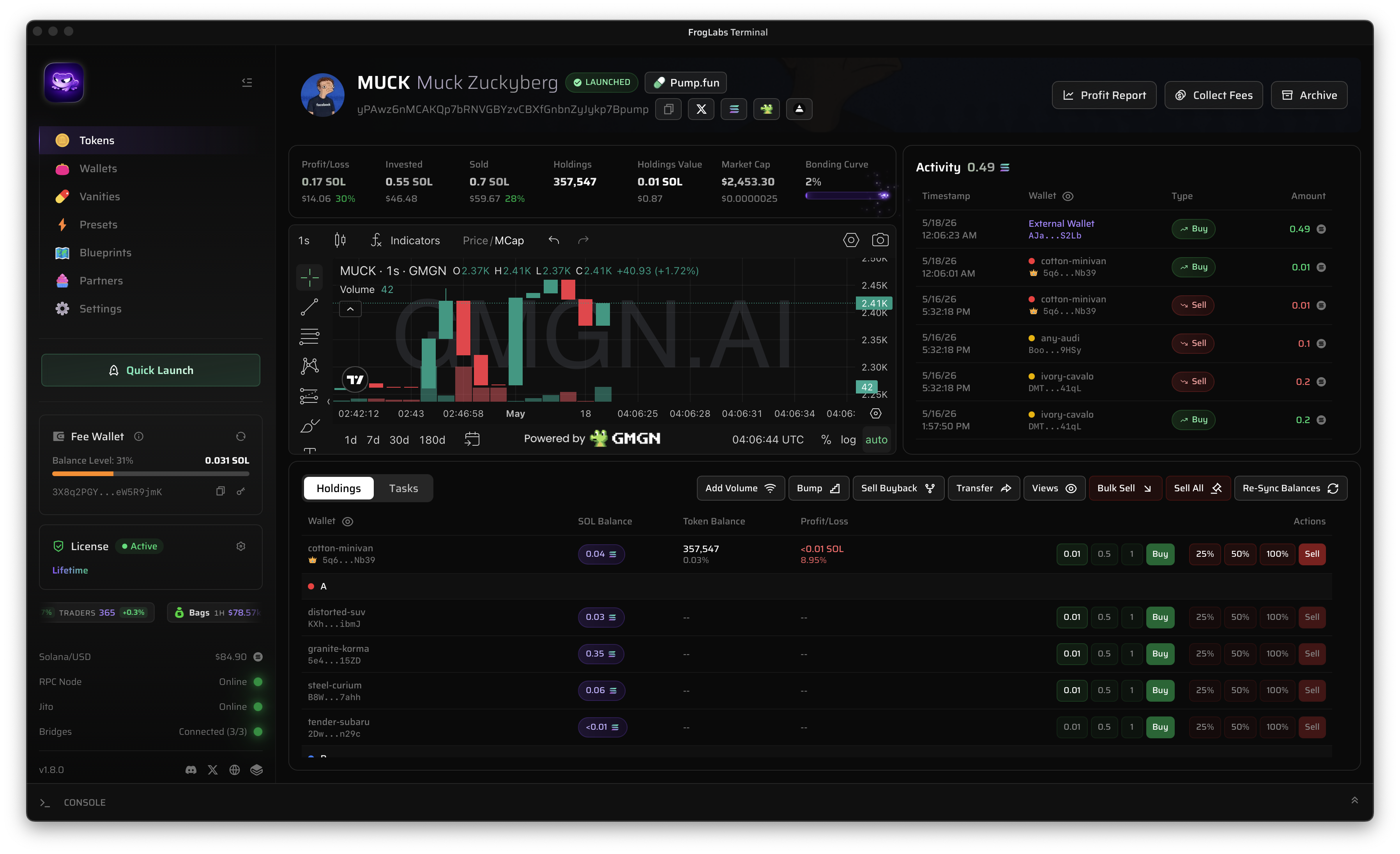 Real-time PnL, no spreadsheet.